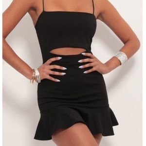 Lucy in the Sky Black Bodycon Dress